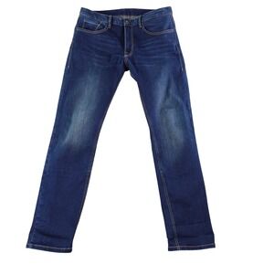 RokkerTech Straight Motorcycle Jeans Men 36x34 Blue Moto Riding